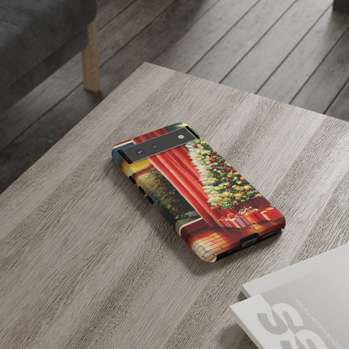 Christmas Tree in Cozy Holiday Home - Impact Resistant Phone Case